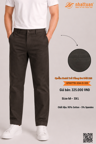 Quần Kaki Trẻ Tăng Đơ Dài 325