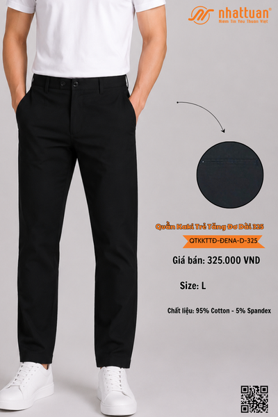 Quần Kaki Trẻ Tăng Đơ ĐenA Dài 325*
