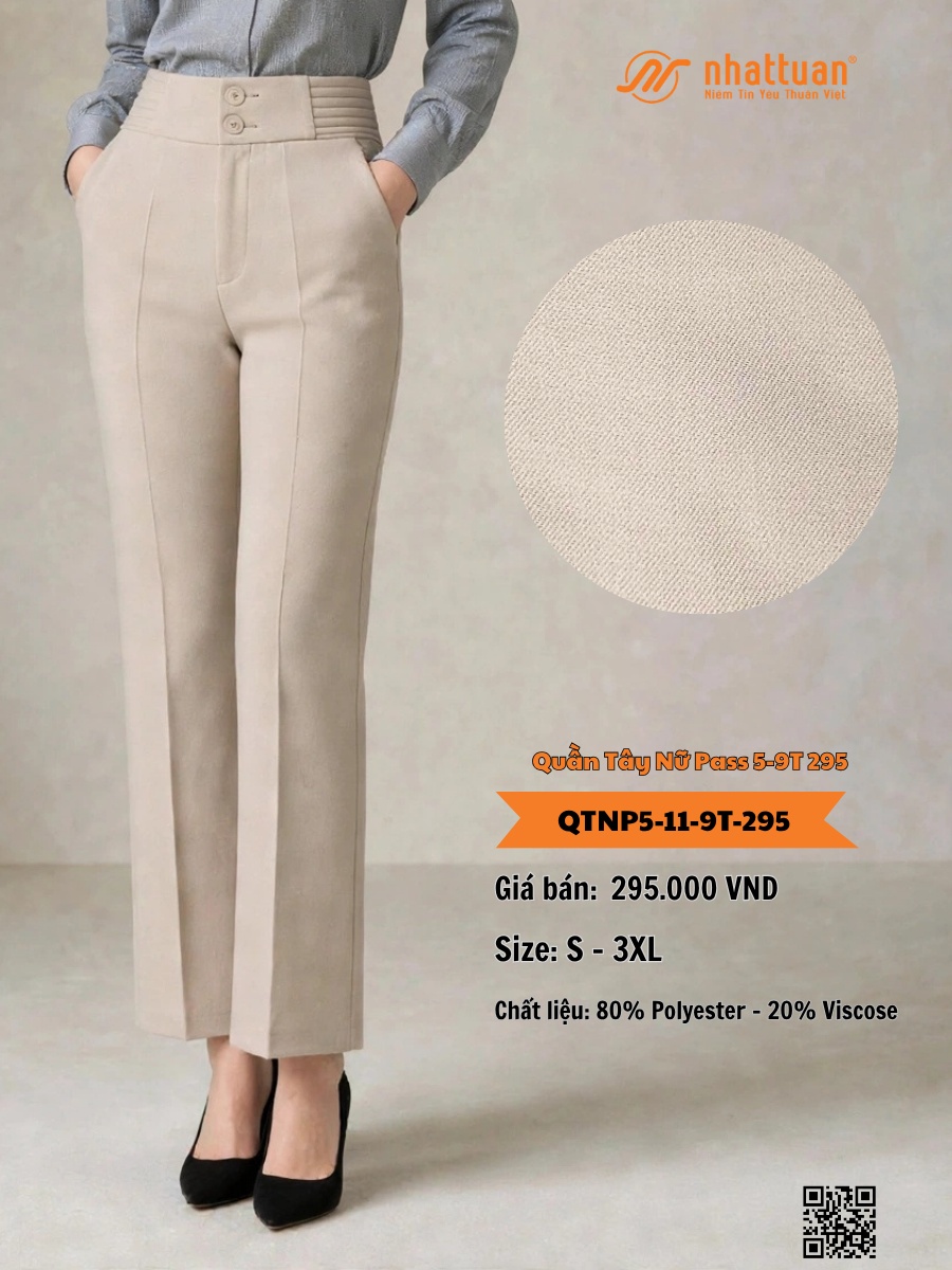 Quần Tây Nữ Pass 5-9T 295.