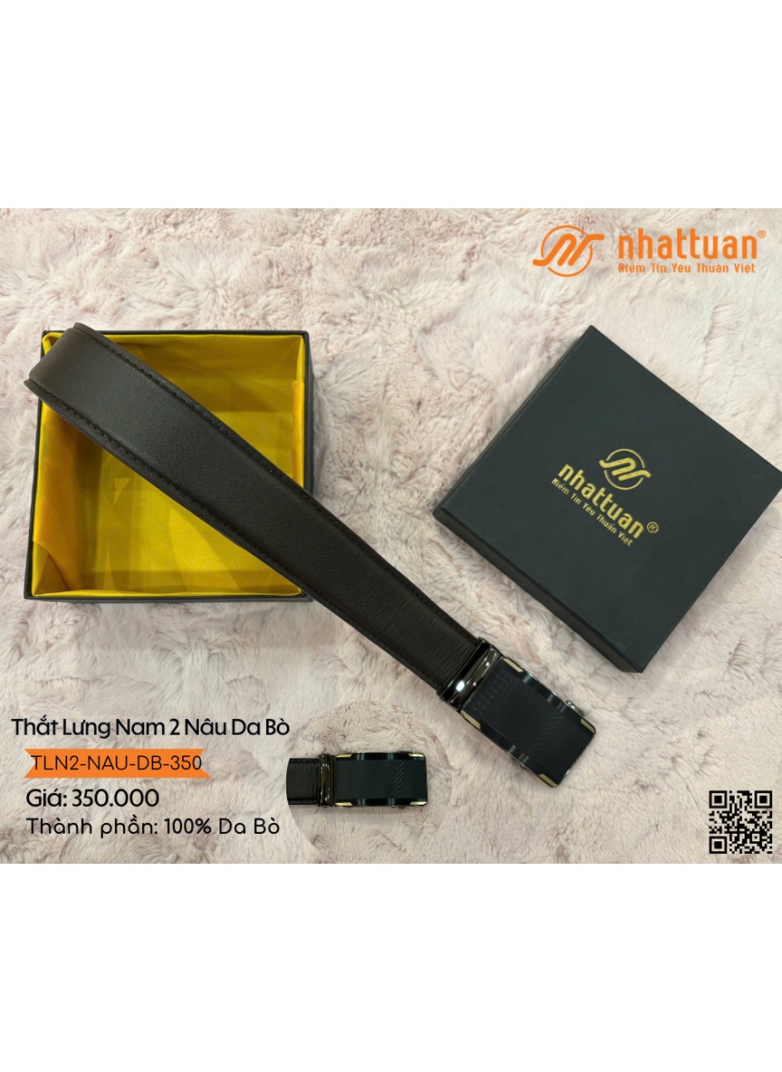 Thắt Lưng Nam 2 Da Bò 350
