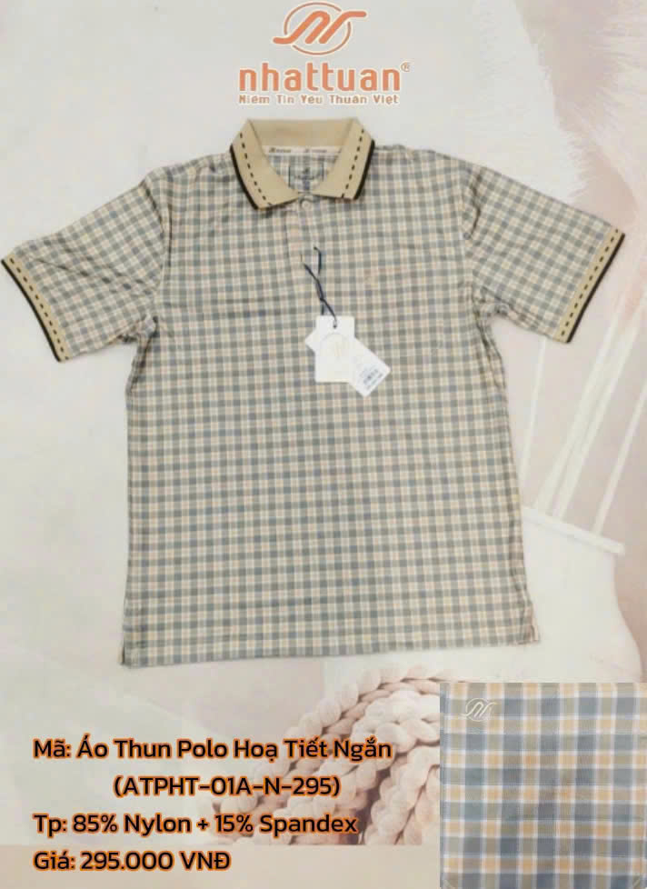 Áo Polo Họa Tiết Tay Ngắn