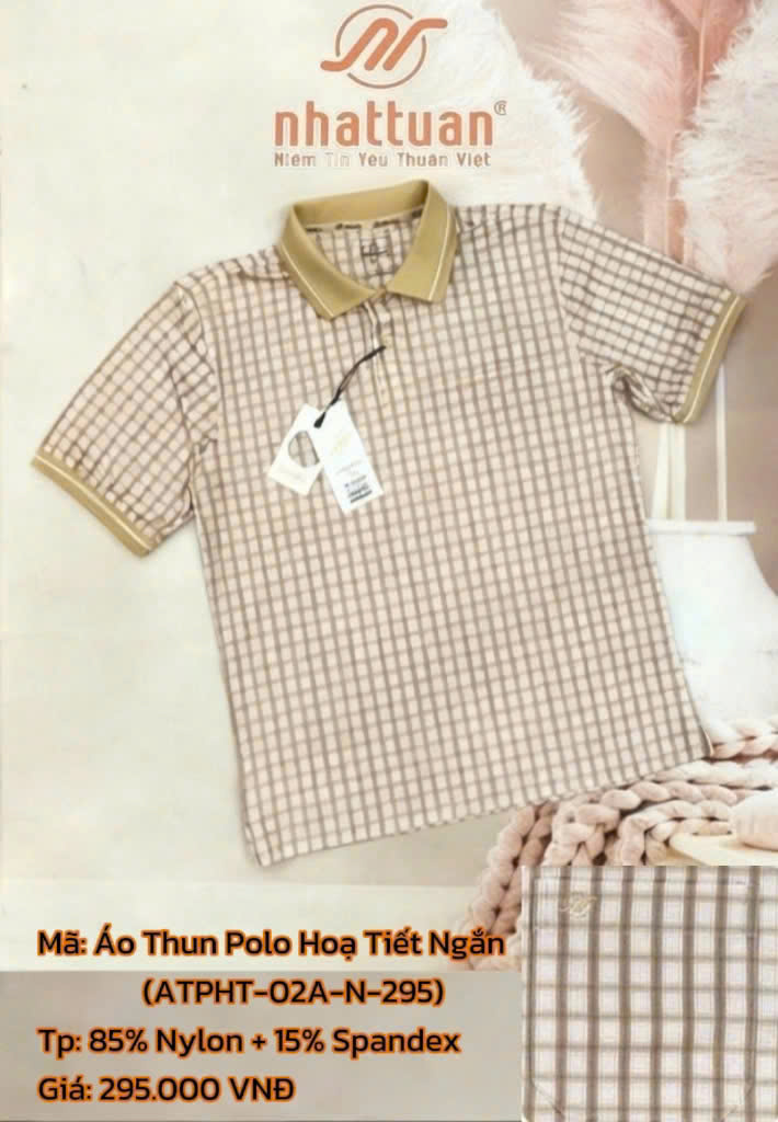 Áo Polo Họa Tiết Tay Ngắn