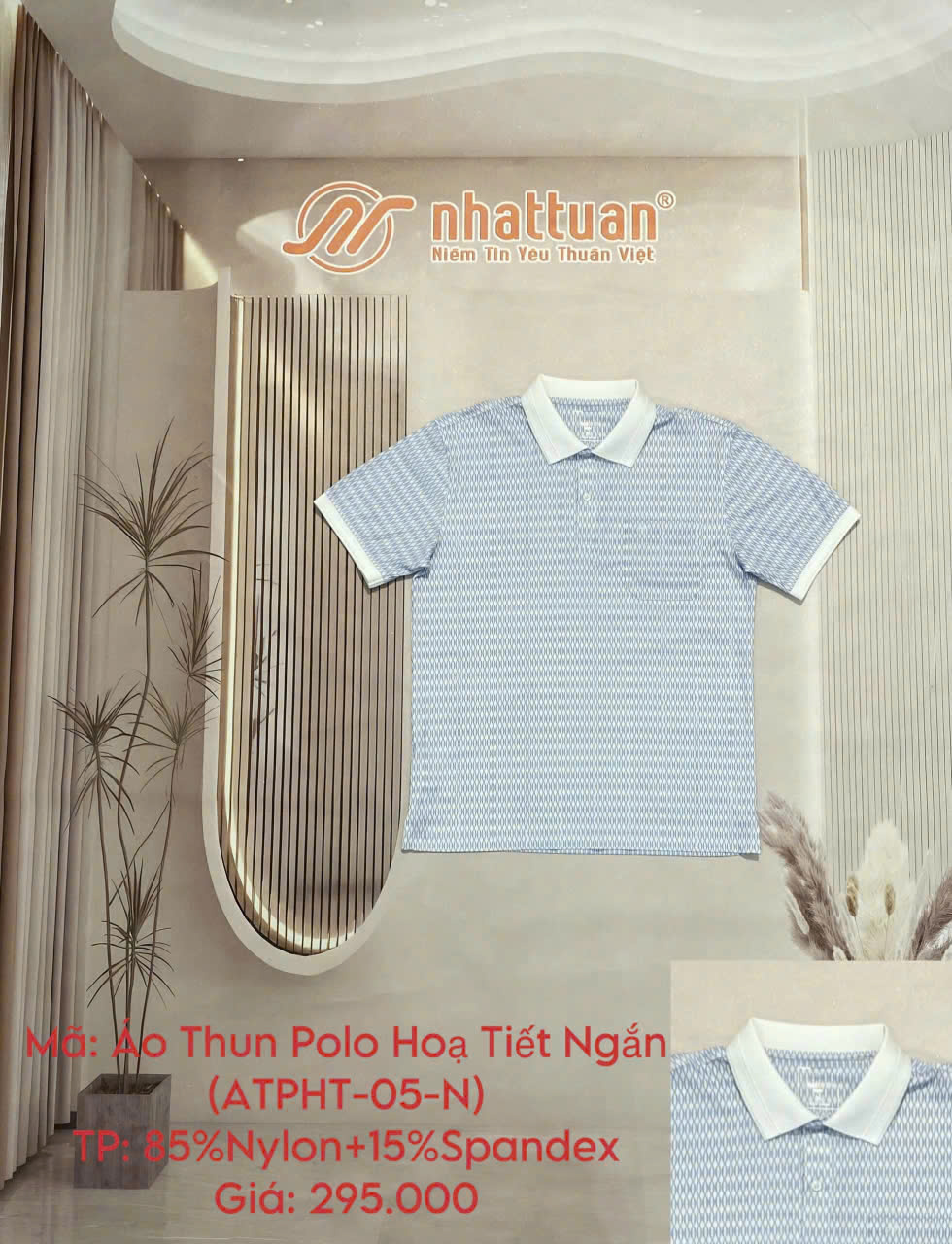 Áo Polo Họa Tiết Tay Ngắn