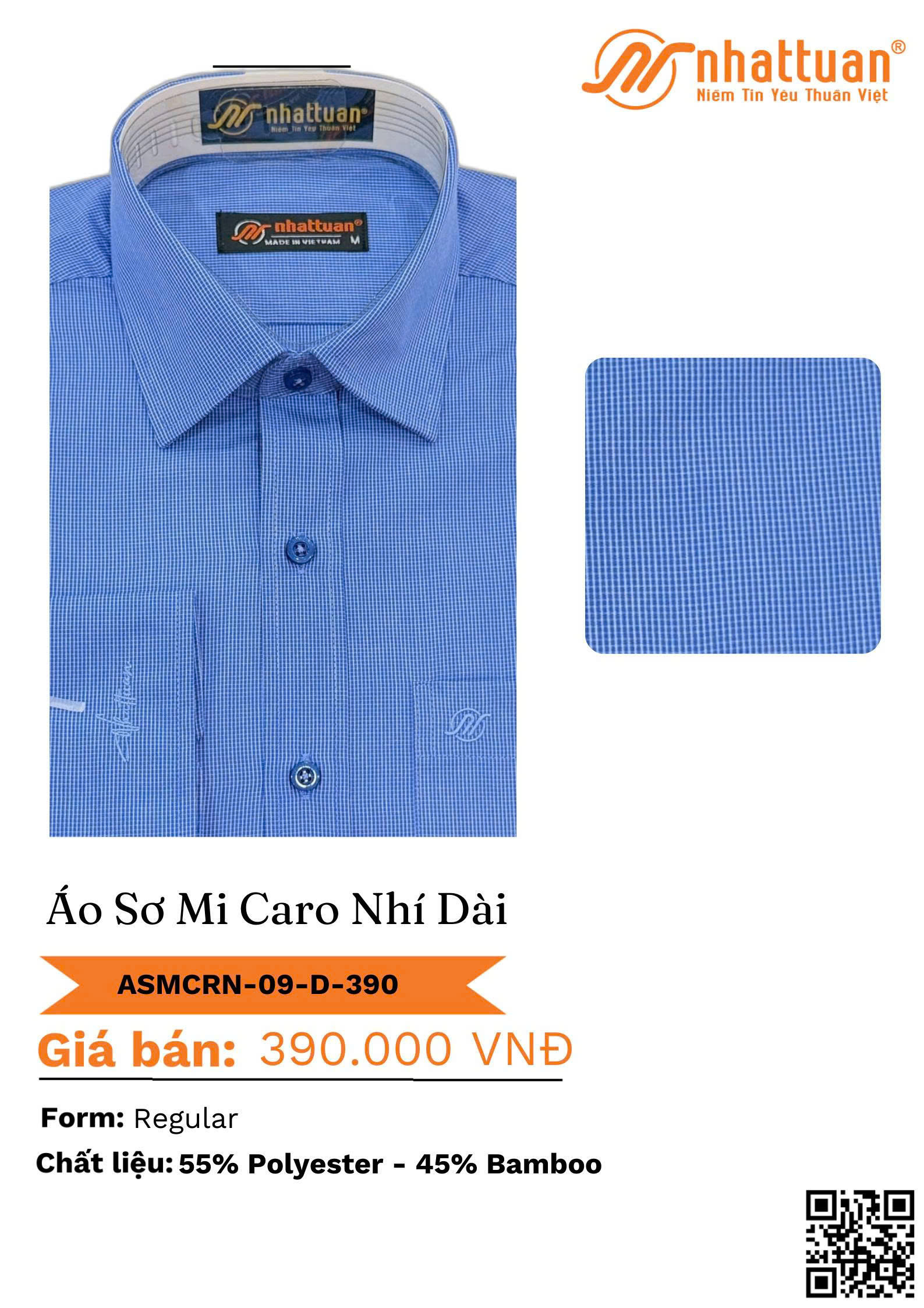 Áo Sơ Mi Caro Nhí Tay Dài