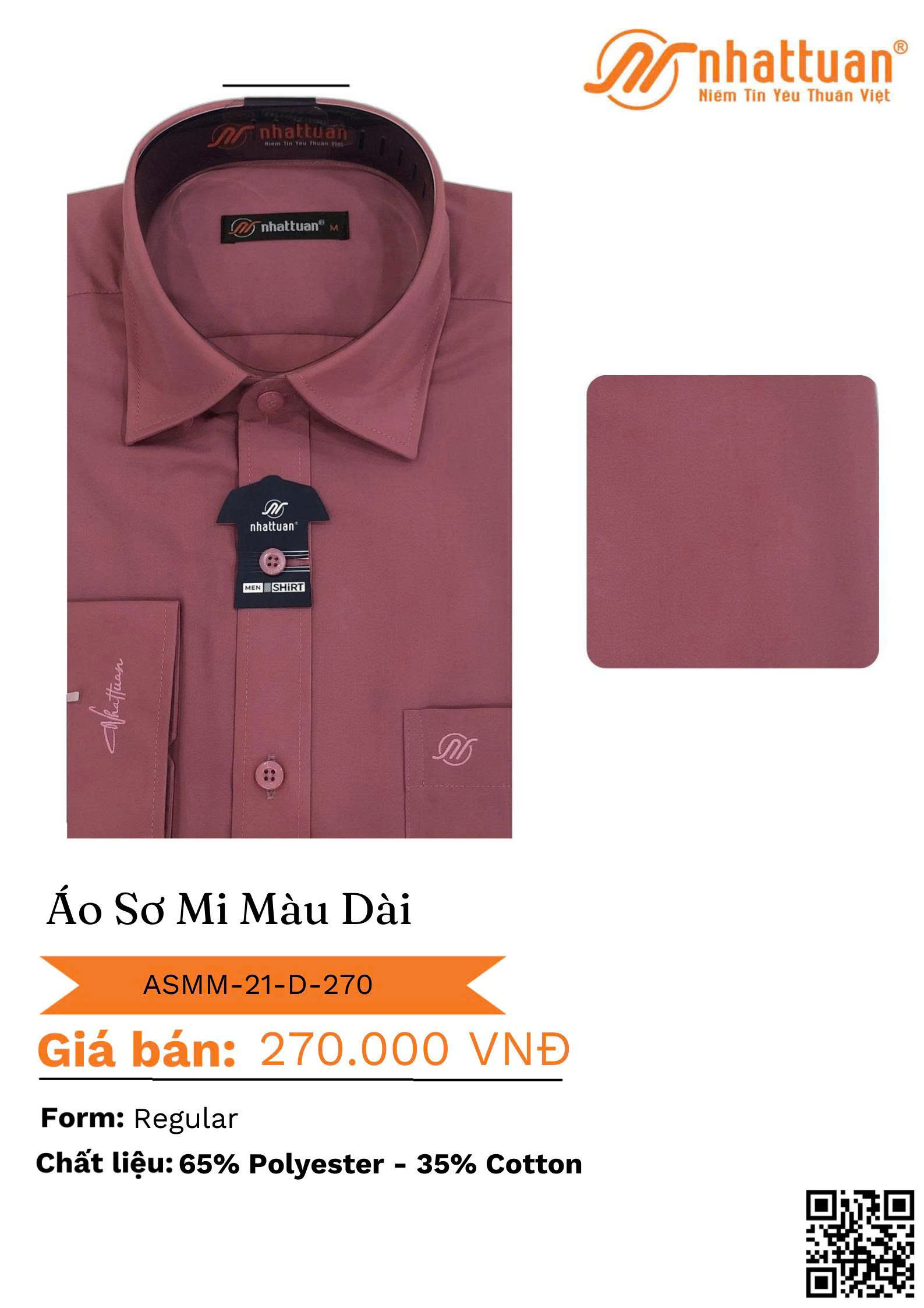 Áo Sơ mi Màu Tay Dài