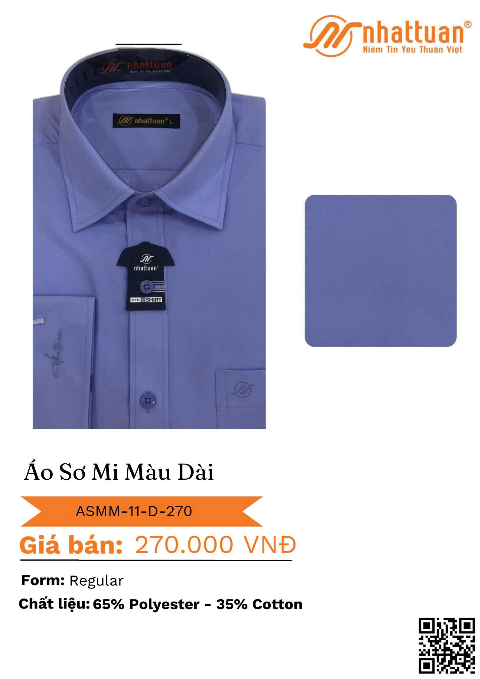 Áo Sơ mi Màu Tay Dài