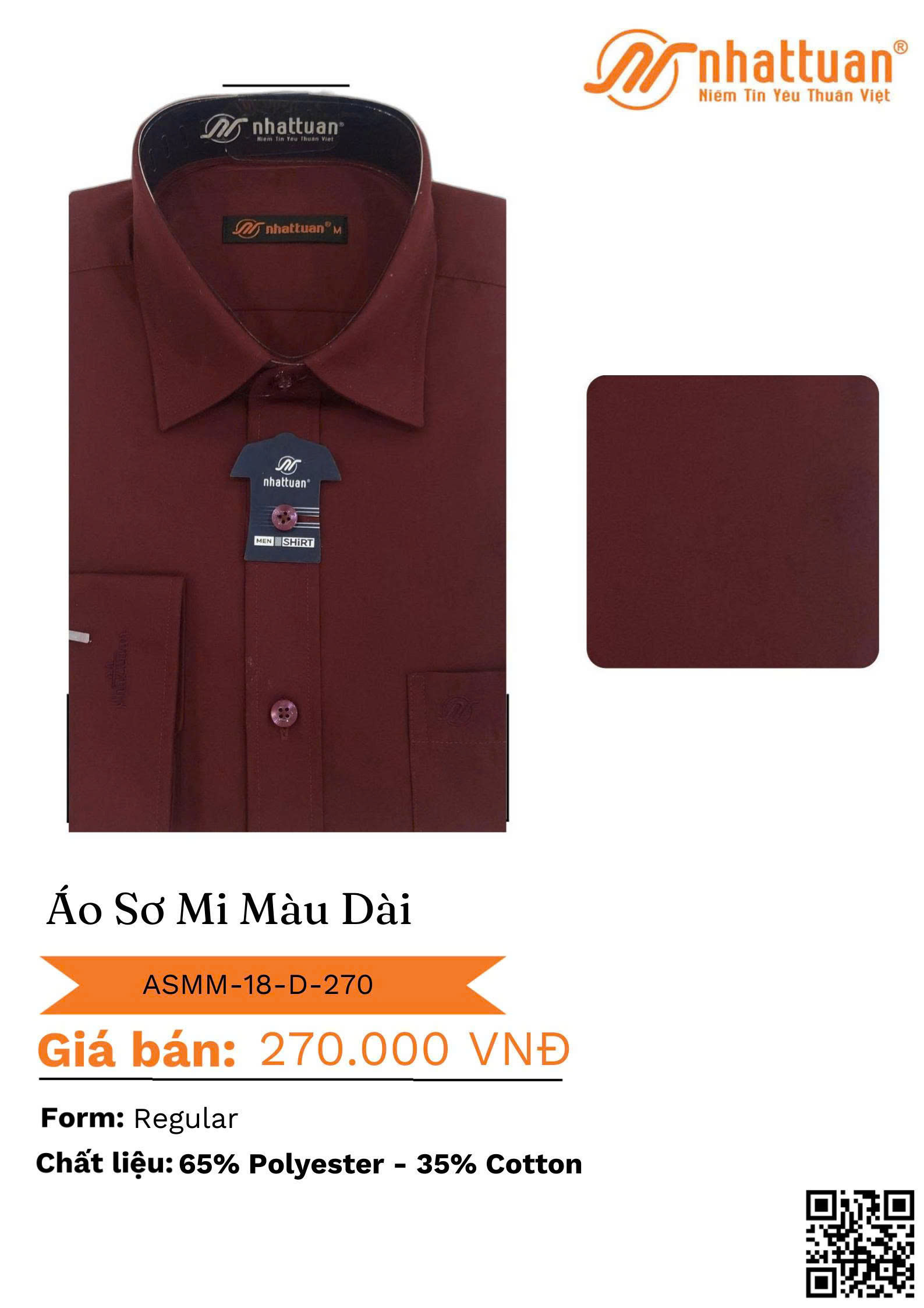 Áo Sơ mi Màu Tay Dài