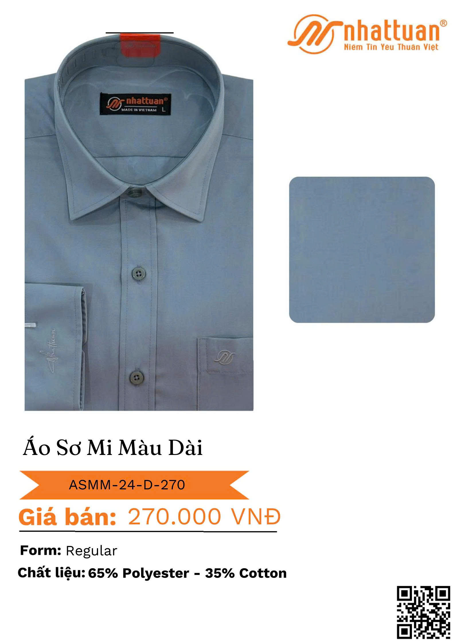 Áo Sơ mi Màu Tay Dài