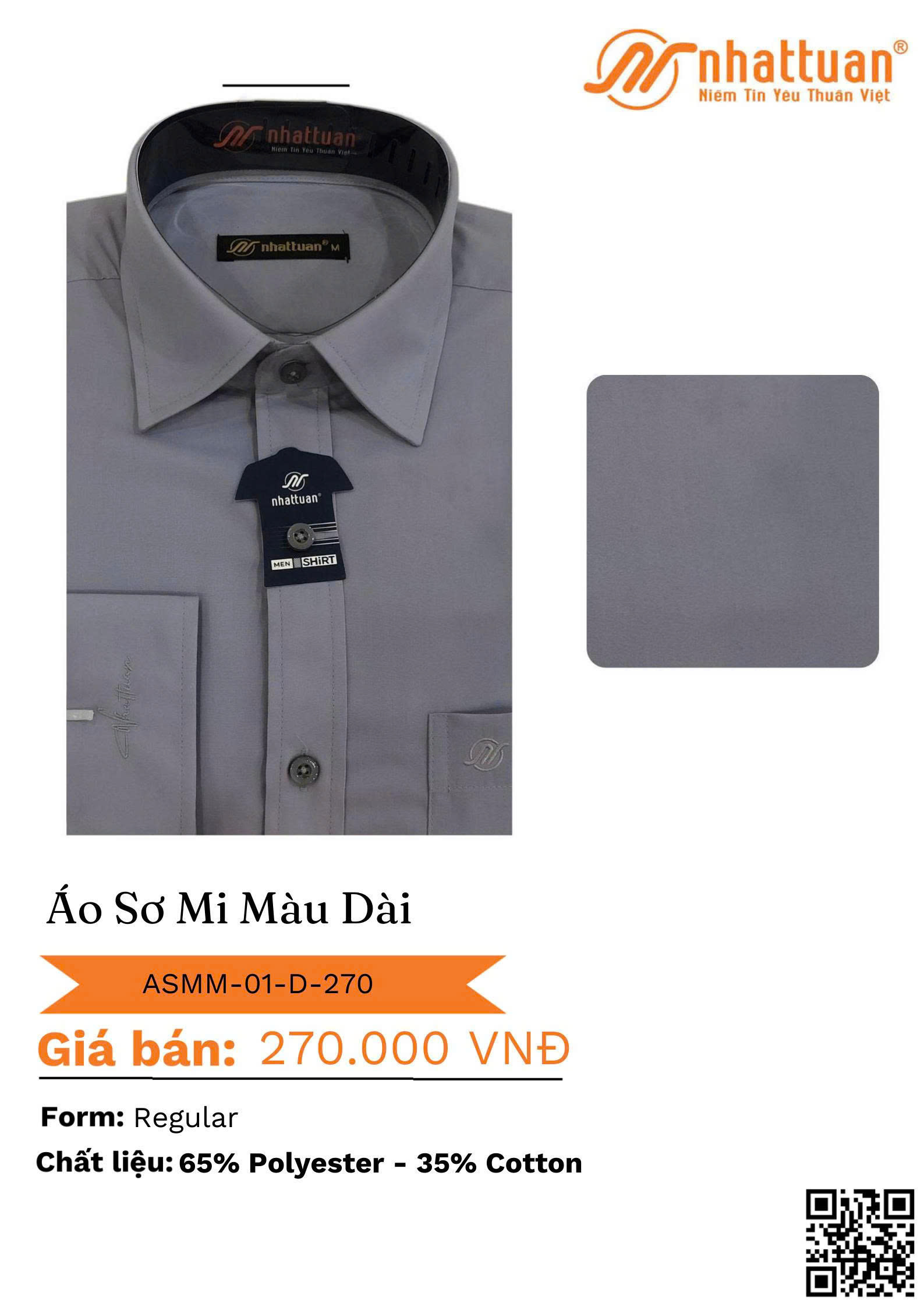 Áo Sơ mi Màu Tay Dài