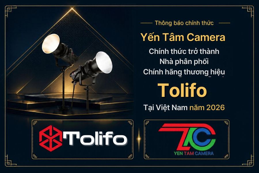 YẾN TÂM CAMERA CHÍNH THỨC TRỞ THÀNH NHÀ PHÂN PHỐI CHÍNH HÃNG THƯƠNG HIỆU TOLIFO TẠI VIỆT NAM NĂM 2026