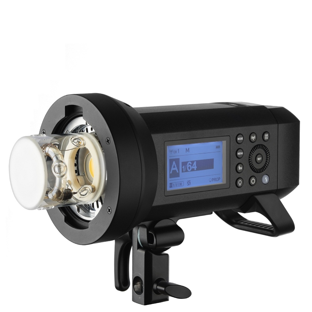 Bảo quản đèn Flash ngoài trời Godox AD400Pro.