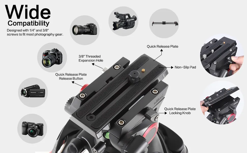 Chân máy quay Miliboo chính hãng dành cho editor nghiệp dư