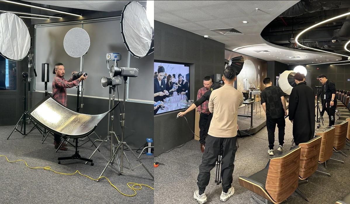 Dịch vụ setup ánh sáng livestream chuyên nghiệp.