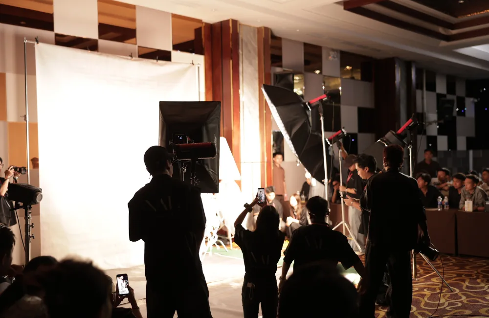 Cận cảnh setup ánh sáng tại workshop