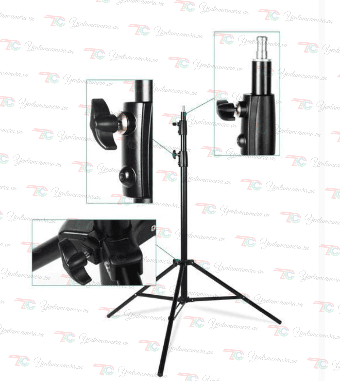 Chân đèn khóa đồng NiceFoto LS280B – Chính hãng