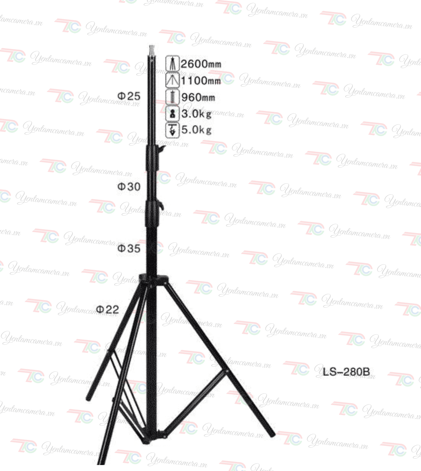 Chân đèn  NiceFoto LS280B – Chính hãng