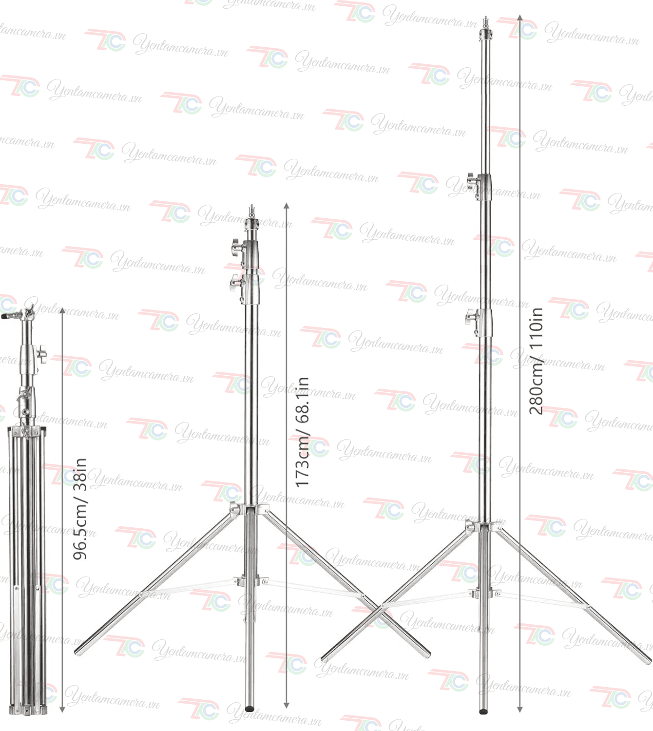 Chân đèn INOX YE-288