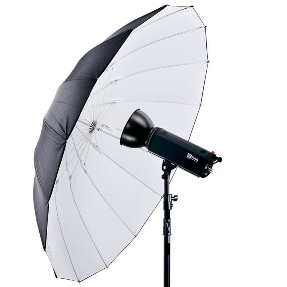 Combo dù phản trắng và vải softbox Jinbei 150cm