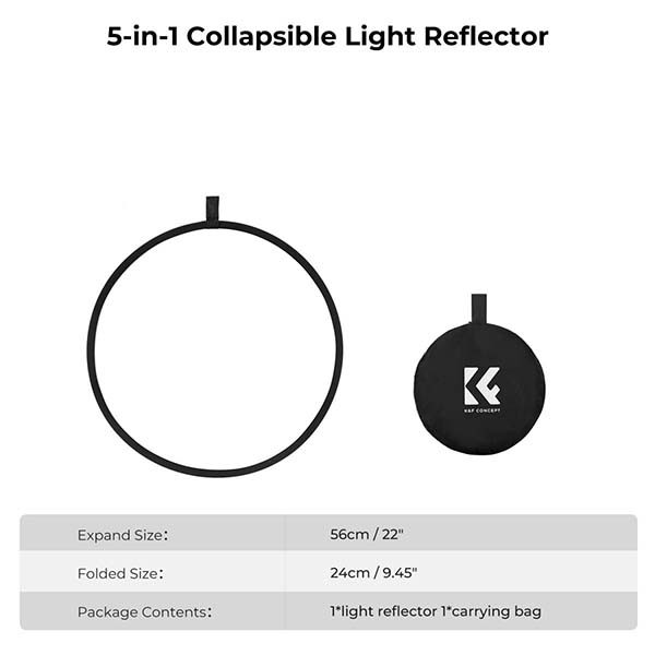 Hắt sáng K&F Concept 5 in 1 56/80/110 cm