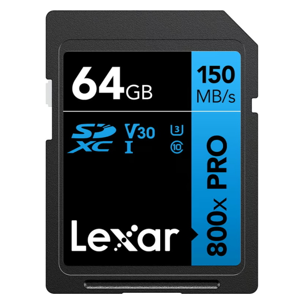 Thẻ nhớ SDXC Lexar Professional 800x Pro UHS-I V30 Series