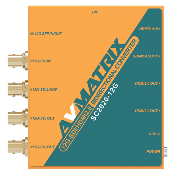 Bộ Chuyển Đổi Avmatrix SC2020-12G SDI/HDMI2.0 Bidirectional Converter
