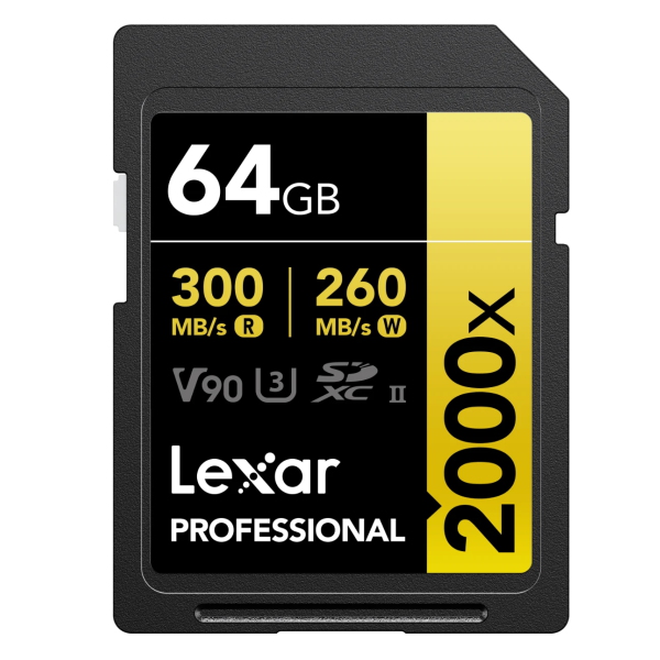 Thẻ nhớ SDXC Lexar Professional Gold 2000x UHS-II V90