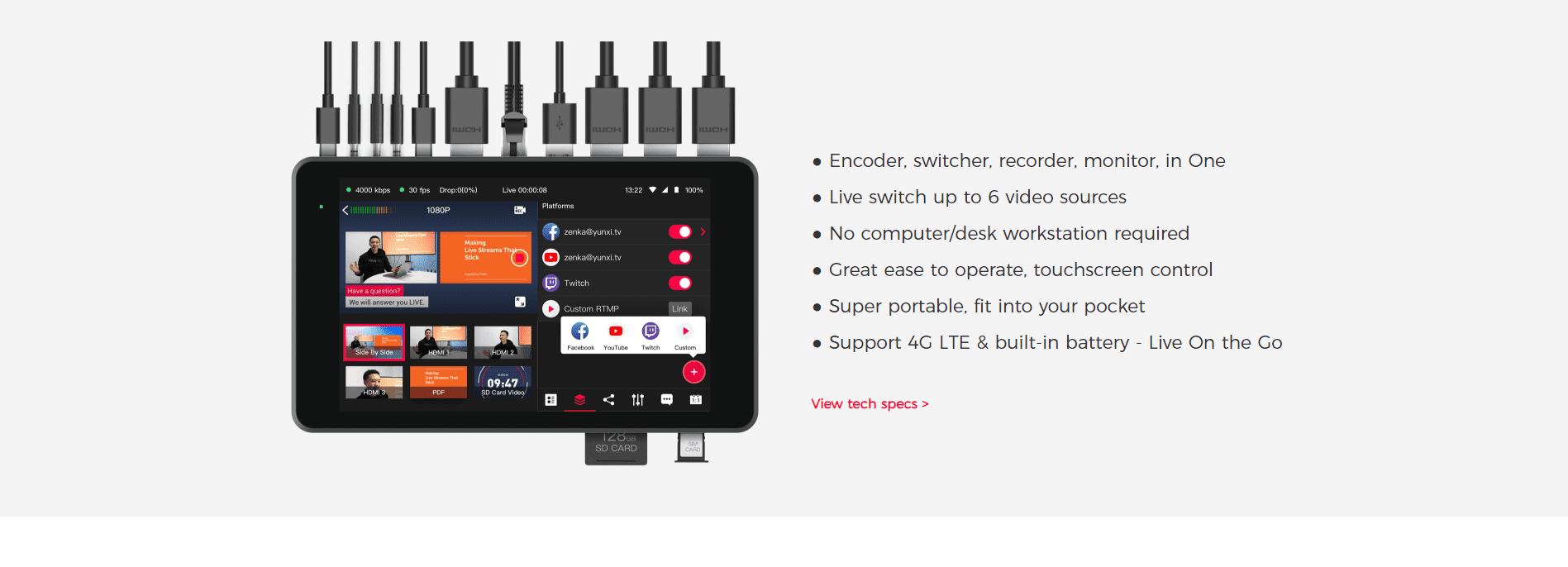 YoloBox PRO - THIẾT BỊ LIVE STREAMS TRỰC TIẾP CHUYÊN NGHIỆP
