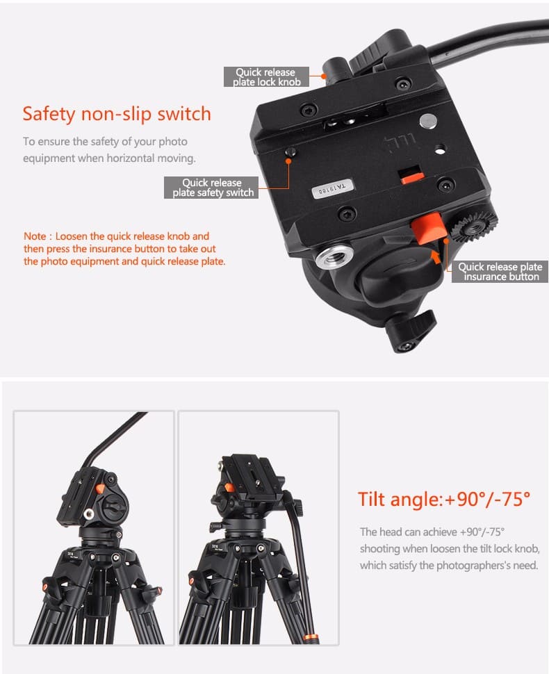 Chân Máy Quay Coman DX15 Carbon - Hàng chính hãng