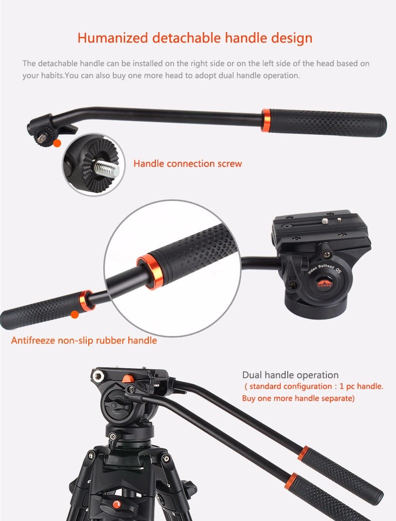 Chân Máy Quay Coman DX15 Carbon - Hàng chính hãng