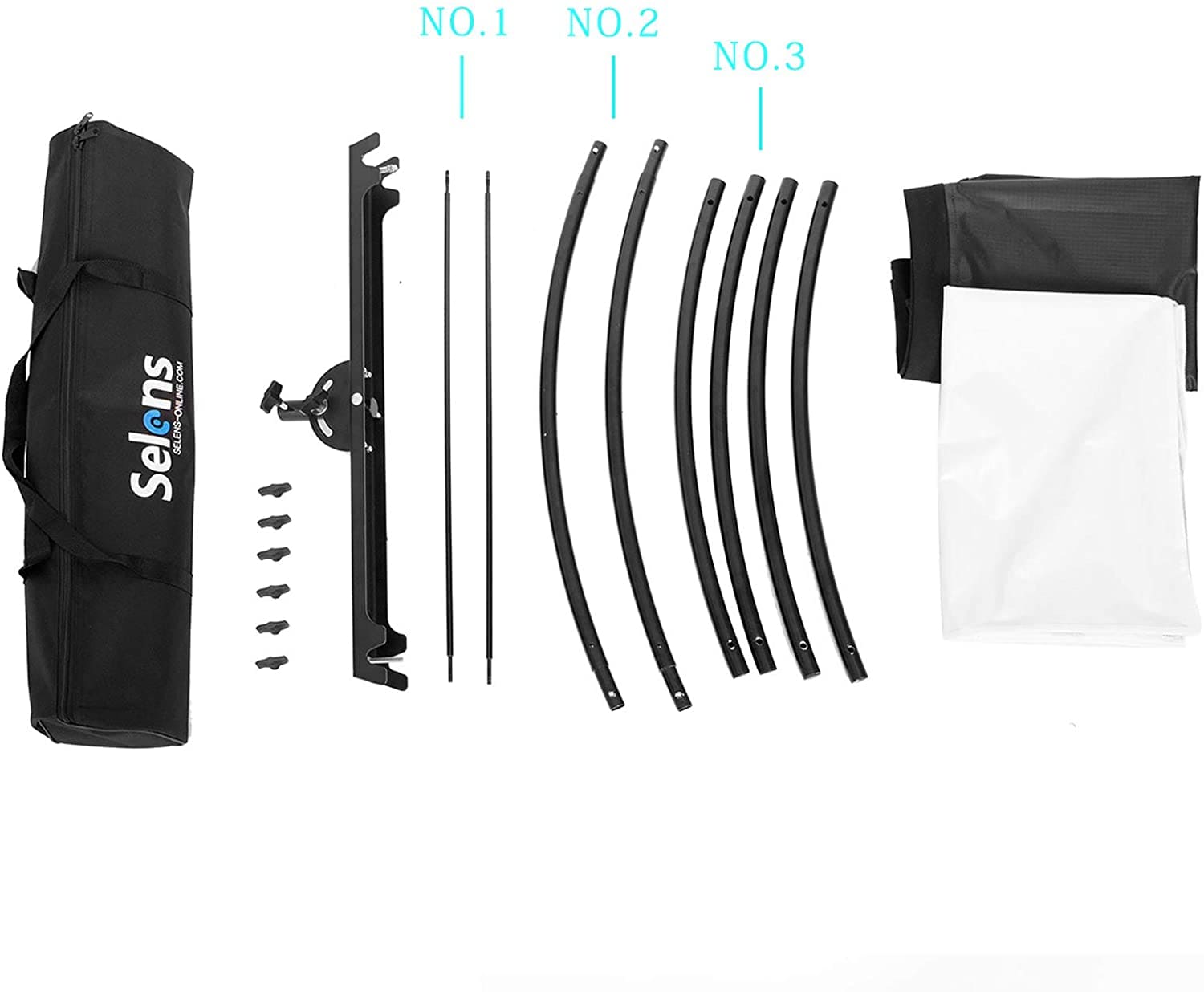 Hắt sáng cong Selens 60*180cm 4in1
