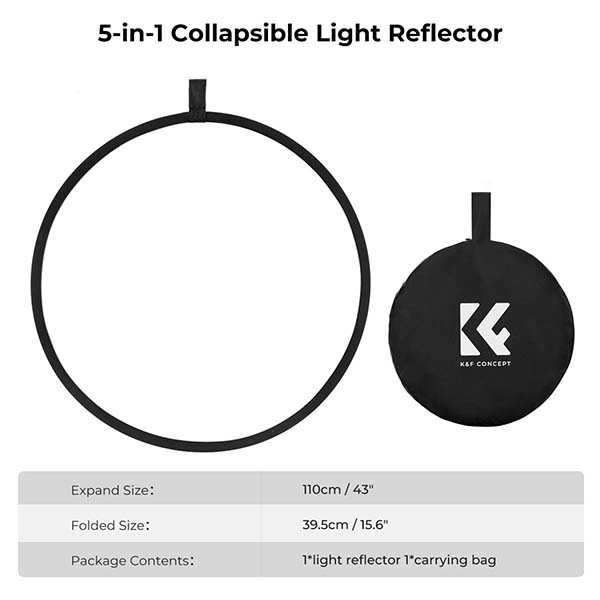 Hắt sáng K&F Concept 5 in 1 56/80/110 cm