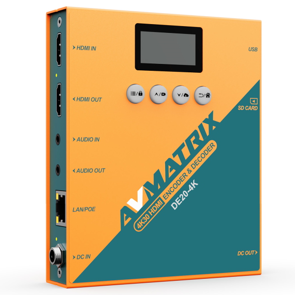 Bộ Livestream Avmatrix DE20-4K HDMI/NDI Encoder - Decoder
