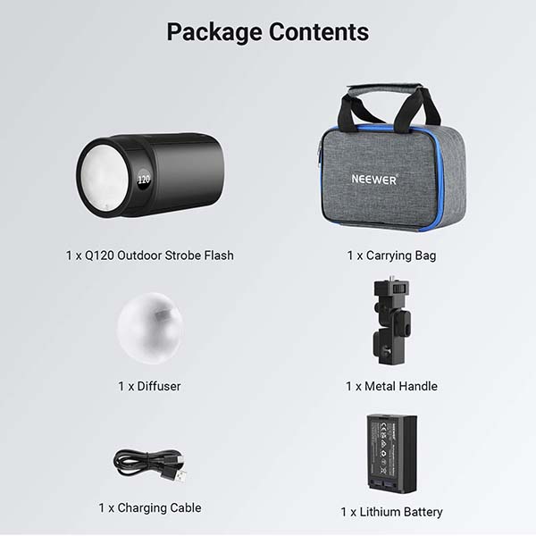 Đèn Flash NEEWER Q120 120Ws 2.4G TTL