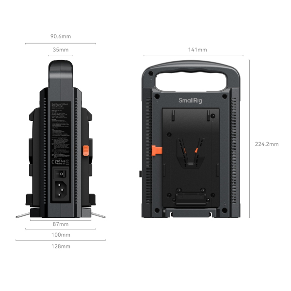 Bộ sạc đôi SmallRig V-Mount 4578