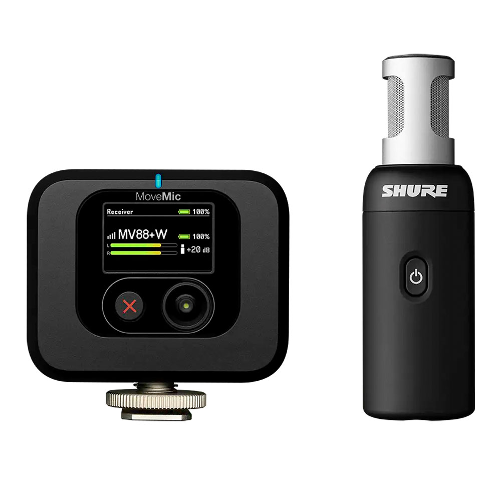 Micro Thu Âm Không Dây Shure MoveMic 88+ Wireless Video Microphone