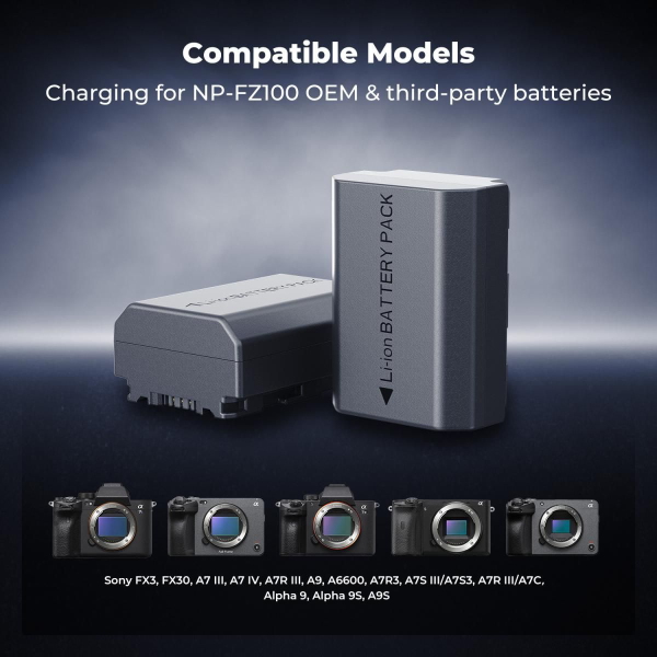 Bộ Pin Sạc K&F Concept NP-FZ100 2600mAh ( KF28.0089)