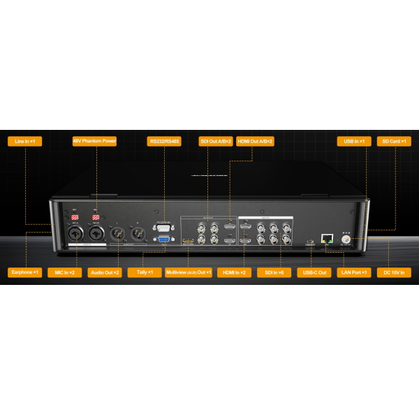 Avmatrix SHARK S6 PLUS 6 kênh SDI/HDMI LCD FHD 17.3 inch