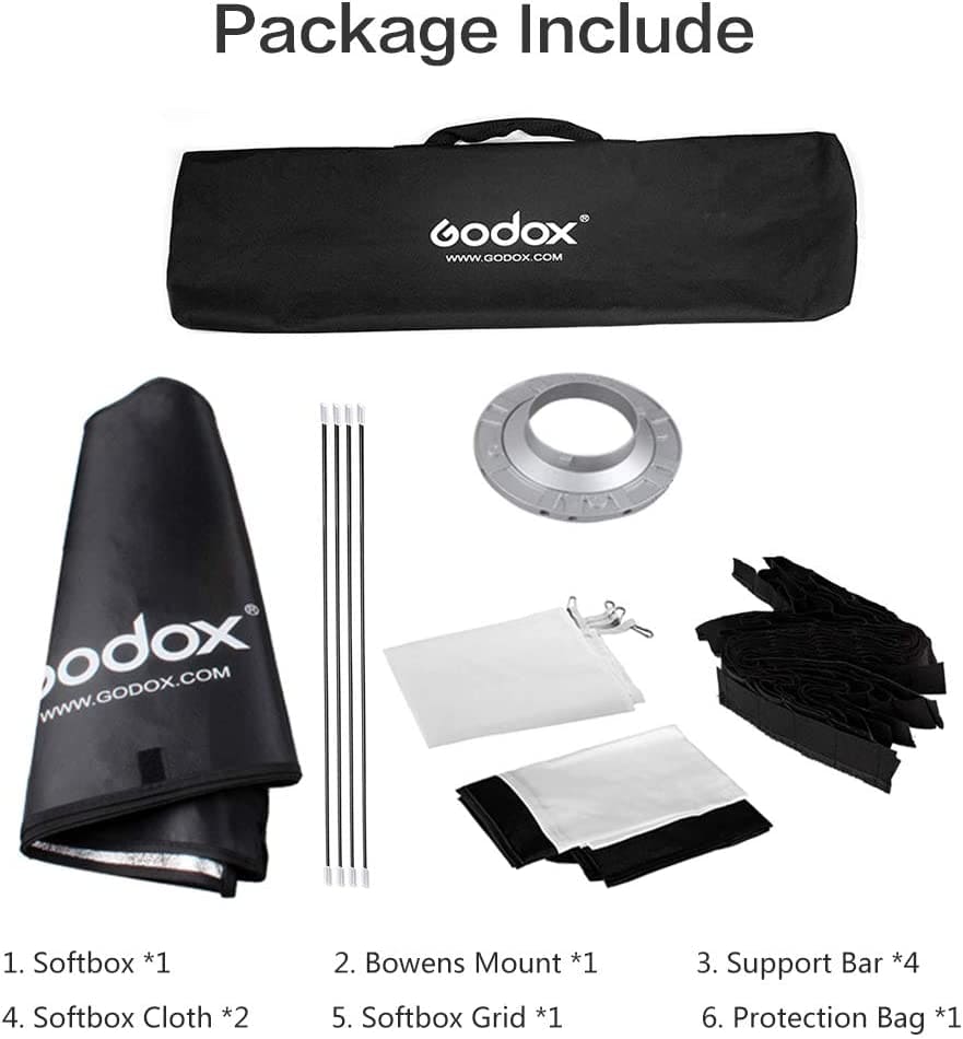 Softbox Tổ Ong Godox 60×60 – SB-FW6060