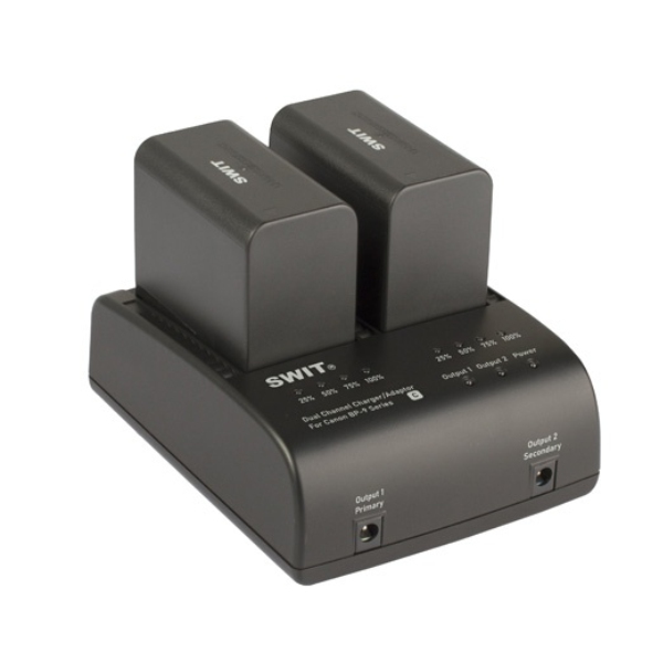 Swit S-3602C 2-ch Canon BP Charger and Adaptor
