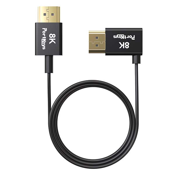 Dây HDMI Portkeys Ultra-thin 10-Core Coaxial (2.4mm)