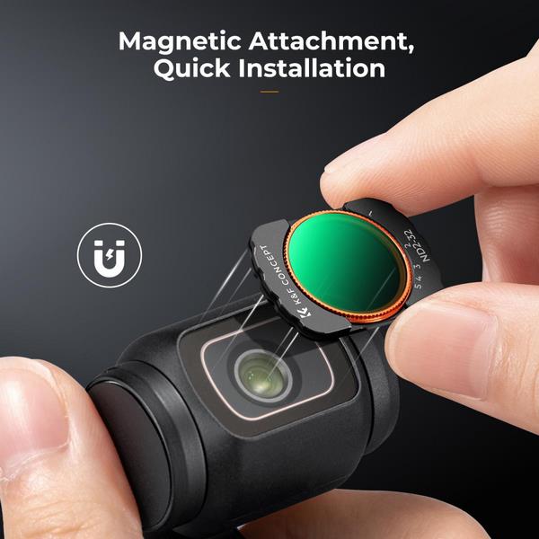 Kính Lọc K&F Concept Magnetic ND2-32 (KF01.2544) Cho DJI Osmo Pocket 3 Và Pocket 4