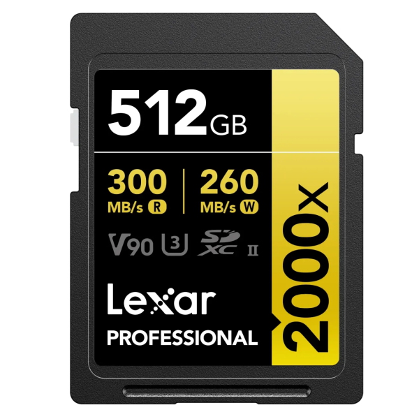 Thẻ nhớ SDXC Lexar Professional Gold 2000x UHS-II V90
