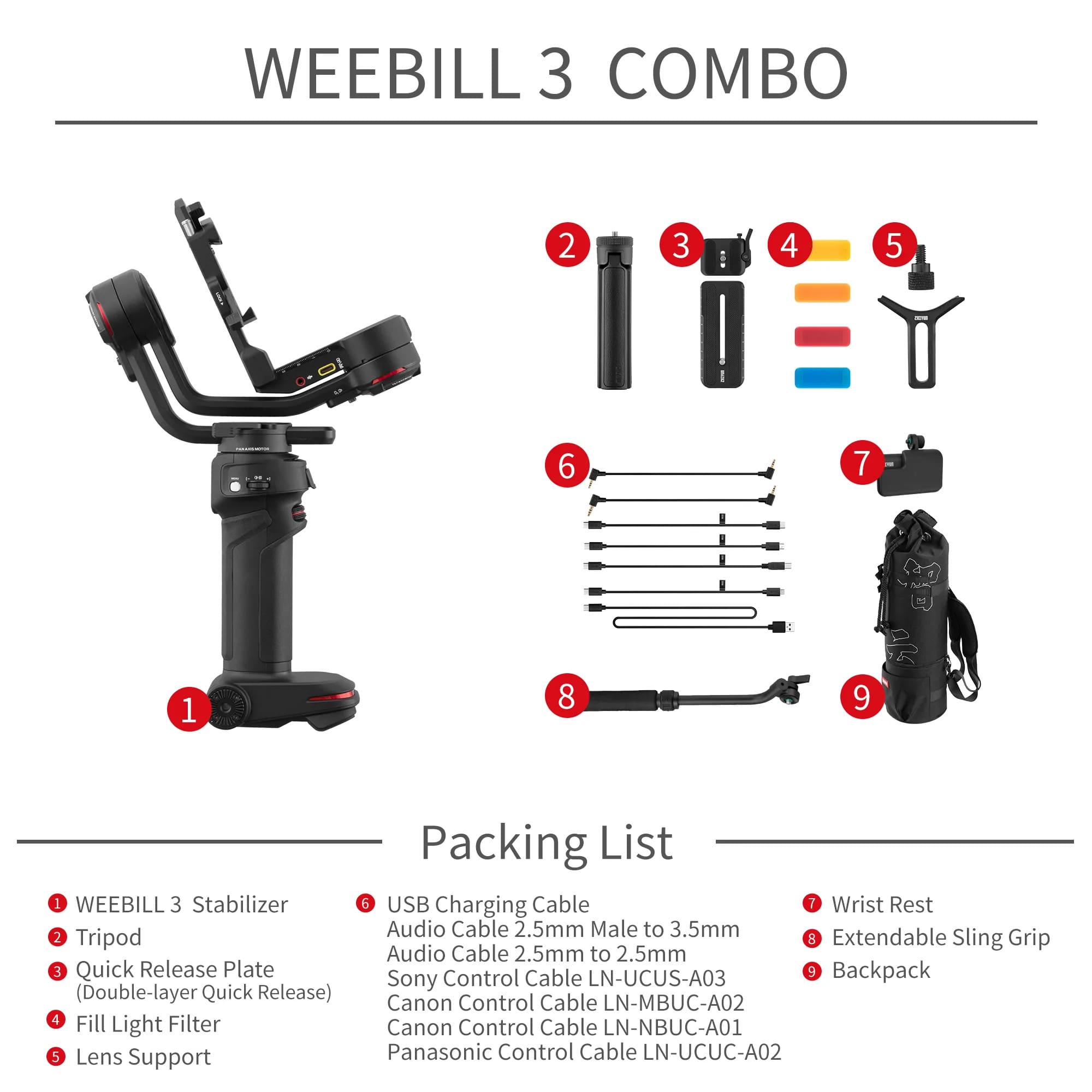 Gimbal Weebill 3 Combo – Hàng Chính Hãng