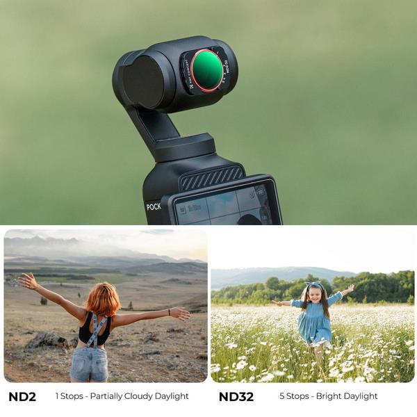 Kính Lọc K&F Concept Magnetic ND2-32 (KF01.2544) Cho DJI Osmo Pocket 3 Và Pocket 4