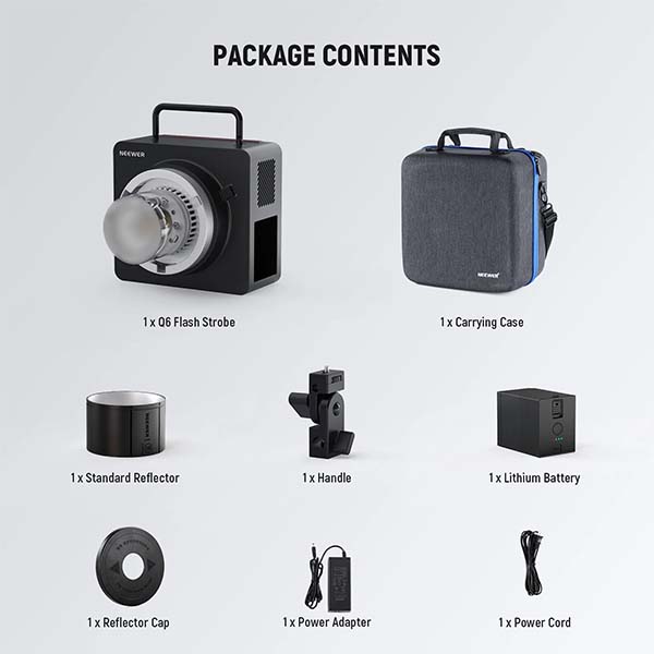 Đèn Flash Neewer Q6 600W TTL for Canon, Nikon, Sony, Fujifilm
