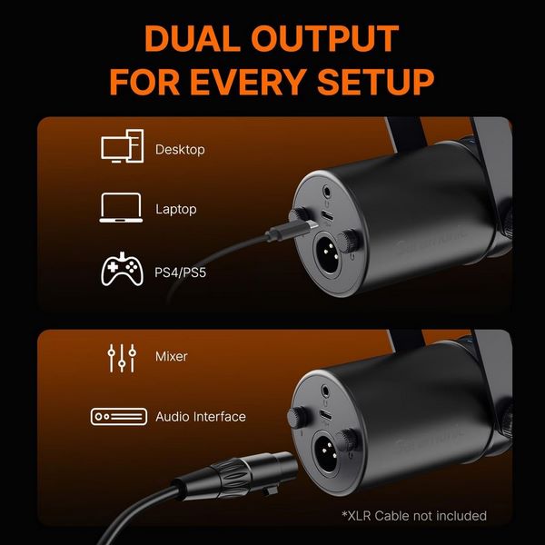 Micro Saramonic MV Pod Thu Âm Chuyên Nghiệp Cho Podcasting, Livestream Và Gaming