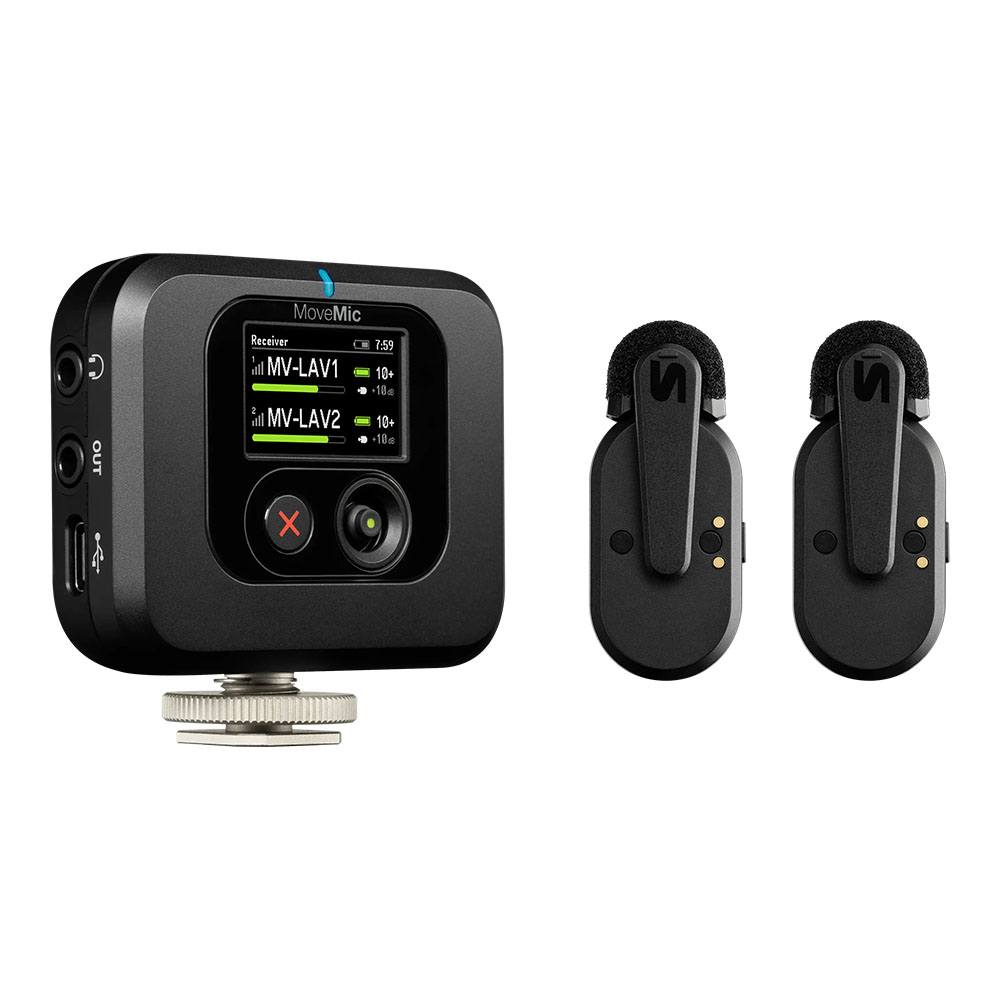 Micro Thu Âm Không Dây Shure MoveMic Two Cho Máy Ảnh, Điện Thoại Và Máy Tính