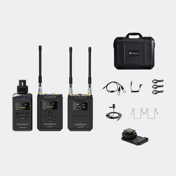 Microphone CKMOVA UHF Dual-Chanel Wireless Vocal M V4