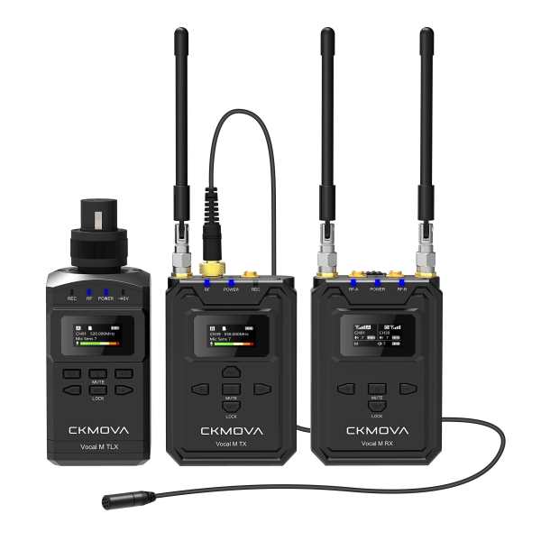 Microphone CKMOVA UHF Dual-Chanel Wireless Vocal M V4