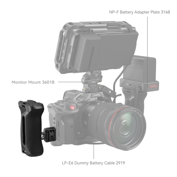 SmallRig Side Handle 2 đầu ốc đa năng 1/4 và 3/8 4346